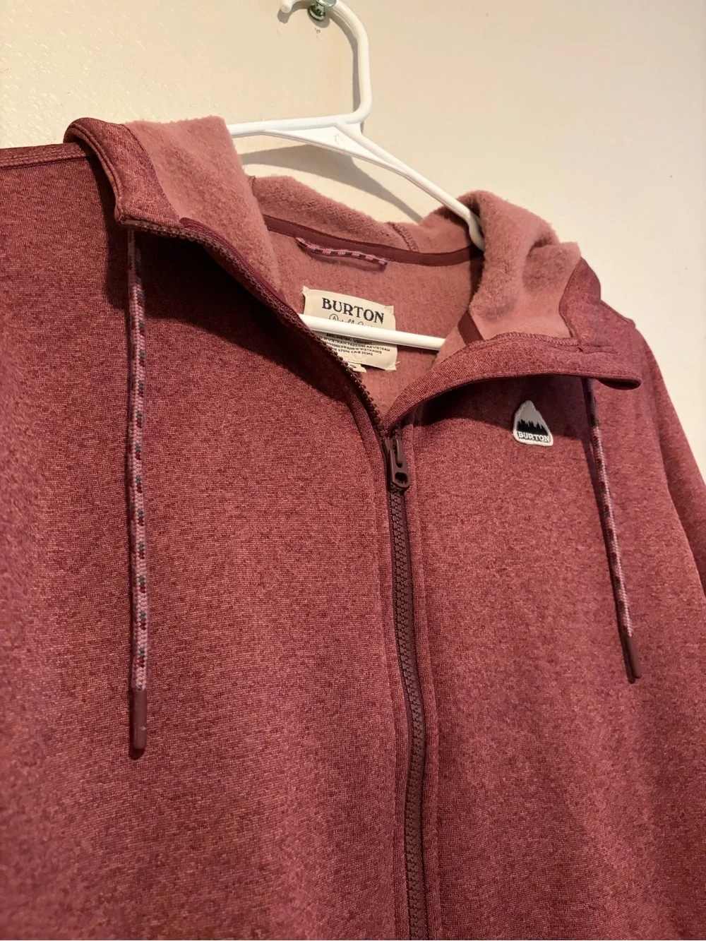 Burton Women’s Oak Full-Zip Hoodie Sweatshirt in Port Royal Heather